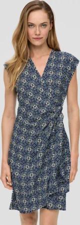 s.Oliver Minikleid Viskose-Kleid im Relaxed Fit