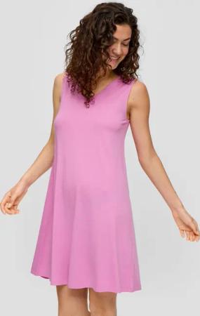 s.Oliver Minikleid Fließendes Kleid mit gekreuztem