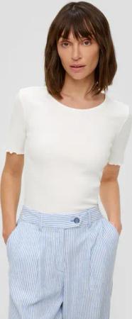 s.Oliver Kurzarmshirt Elastisches T-Shirt im Slim