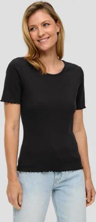 s.Oliver Kurzarmshirt Elastisches T-Shirt im Slim