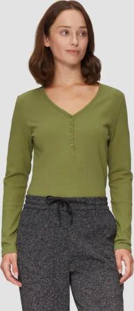 s.Oliver Langarmshirt Stretchiges Longsleeve mit Henleyausschnitt