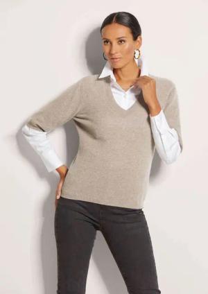 MADELEINE Strickpullover Kaschmirpullover mit Rollkragen