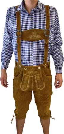 Dretaild Trachtenlederhose Premium Lederhose Herren Tracht
