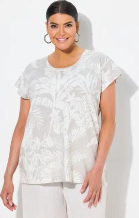 Ulla Popken T-Shirt T-Shirt Palmen Oversized