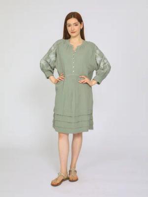 VICCI Germany A-Linien-Kleid (1-tlg) aus reiner
