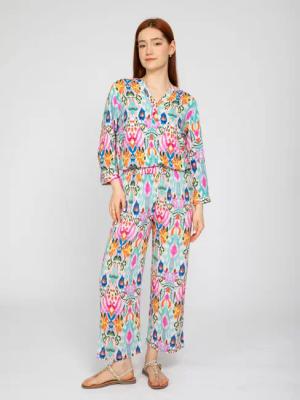 VICCI Germany Stoffhose (1-tlg) mit mehrfarbigem