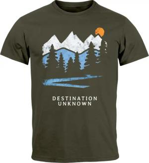 Neverless Print-Shirt Herren T-Shirt Prinstshirt Berge