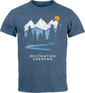 Neverless Print-Shirt Herren T-Shirt Prinstshirt Berge