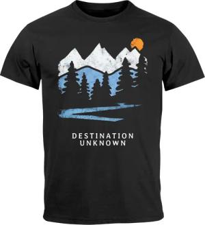 Neverless Print-Shirt Herren T-Shirt Prinstshirt Berge
