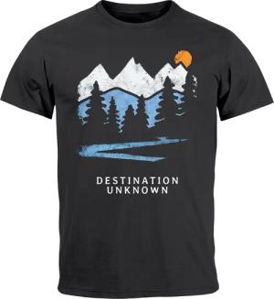 Neverless Print-Shirt Herren T-Shirt Prinstshirt Berge
