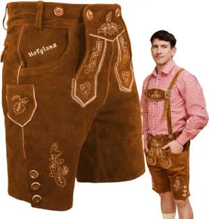 HOFGLANZ Trachtenlederhose Herren Lederhose, traditionelle Trachtenhose