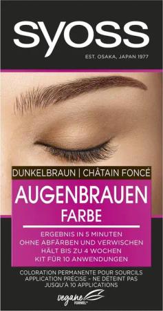Syoss Augenbrauenfarbe Dunkelbraun 17 ml, für