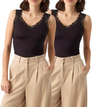 Vero Moda Spitzentop (Set, 2er-Pack) Basic