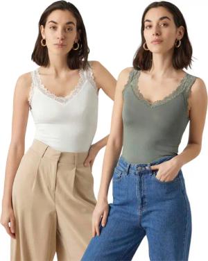 Vero Moda Spitzentop (Set, 2er-Pack) Basic