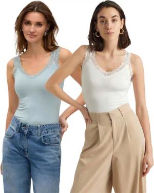 Vero Moda Spitzentop (Set, 2er-Pack) Basic