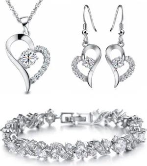 Kim Johanson Schmuckset Herz Silber (Set,