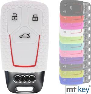 mt-key Schlüsseltasche Autoschlüssel Softcase Silikon Schutzhülle