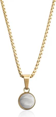 ALEXASCHA Charm-Kette Kurze Edelstahlkette mit Anhänger