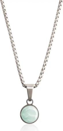 ALEXASCHA Charm-Kette Kurze Edelstahlkette mit Anhänger