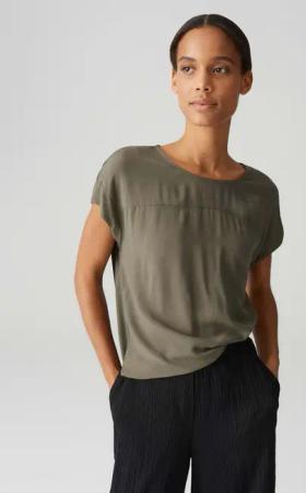 OPUS Kurzarmshirt SESONNE Regular im Materialmix