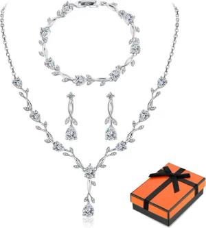 LuxusKollektion Schmuckset Hochzeit Schmuckset Damen Sterling