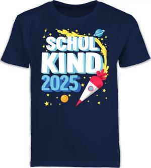 Shirtracer T-Shirt Schulkind 2025 - Rakete