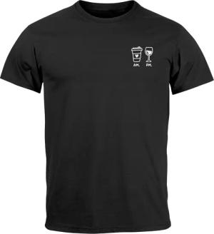 MoonWorks Print-Shirt Herren T-Shirt Kaffee Wein