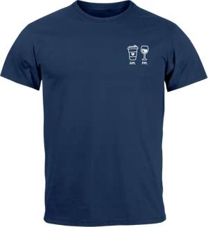 MoonWorks Print-Shirt Herren T-Shirt Kaffee Wein