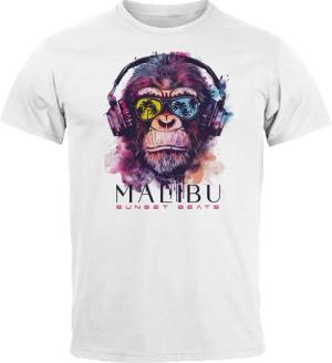 Neverless Print-Shirt Herren T-Shirt Affe mit