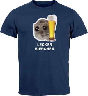 MoonWorks Print-Shirt Herren T-Shirt Lecker Bierchen