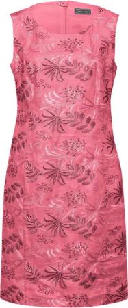 White Label Midikleid Besticktes Leinenkleid