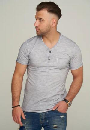 CARISMA T-Shirt CRMORELOS mit Knopfleiste &