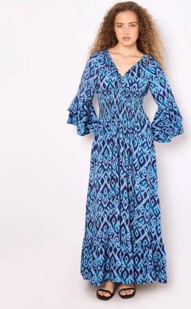 Apricot Maxikleid Swirl Smock Maxikleid, mit