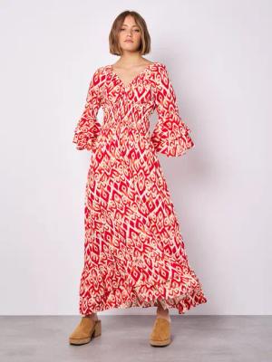 Apricot Maxikleid Swirl Smock Maxikleid, mit