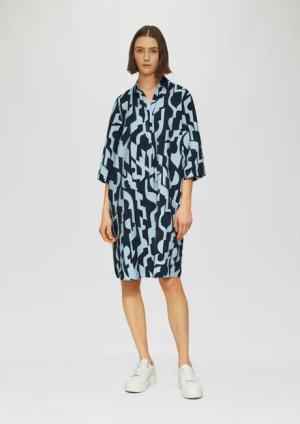 s.Oliver Minikleid Strukturiertes Kleid aus Viskosemix