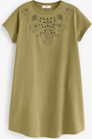 Next Minikleid Besticktes Minikleid aus Jersey,