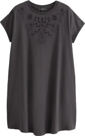 Next Minikleid Besticktes Minikleid aus Jersey,
