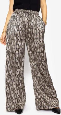 SASSYCLASSY Stoffhose Weite Satinhose Damen Lang
