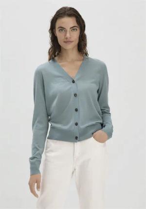 Hessnatur Strickjacke aus reiner Bio-Merinowolle (1-tlg)