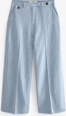 Next Stoffhose Strukturierte Leinenhose mit weitem