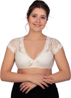 Edelnice Dirndlbluse beige