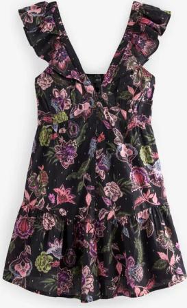 Next Sommerkleid Feminines Minikleid mit Rüschen,