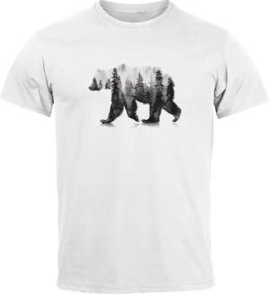 Neverless Print-Shirt Herren T-Shirt Bär Motiv
