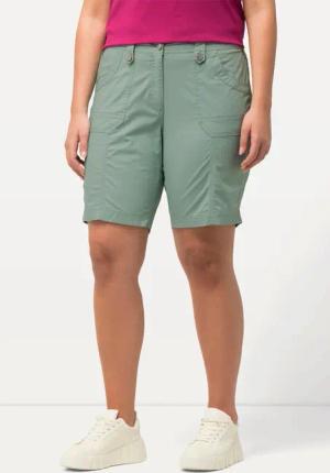 Ulla Popken Funktionshose Cargo-Bermuda Komfortbund 4-Pocket-Schnitt