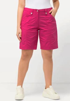Ulla Popken Funktionshose Cargo-Bermuda Komfortbund 4-Pocket-Schnitt
