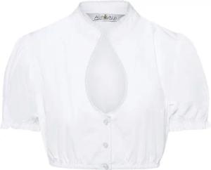 Almsach Dirndlbluse Dirndlbluse mit Puffärmel
