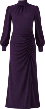 fashionshowcase Abendkleid langärmliges Maxikleid Damen Abaya