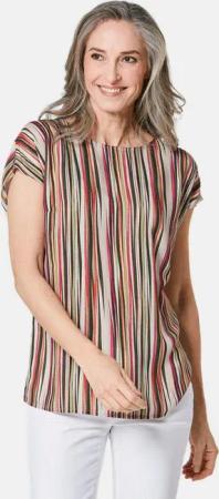 GOLDNER Druckbluse Druckbluse mit Streifendruck