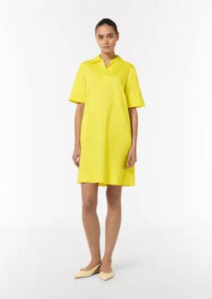 Comma Minikleid Kleid mit Tunika-Ausschnitt und