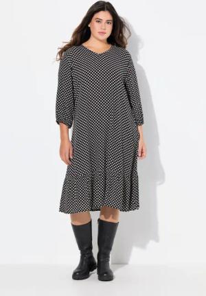 Ulla Popken Midikleid Midikleid Herzen A-Linie